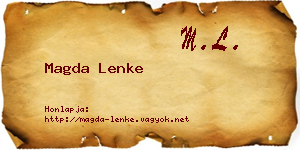 Magda Lenke névjegykártya