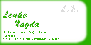 lenke magda business card